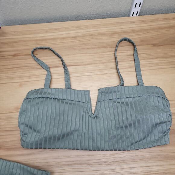 Aqua Couture Womens Olive Adjustable Strap Two Piece Bikini Set Size Medium - Picture 2 of 9